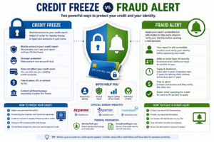 credit freeze vs fraud alert