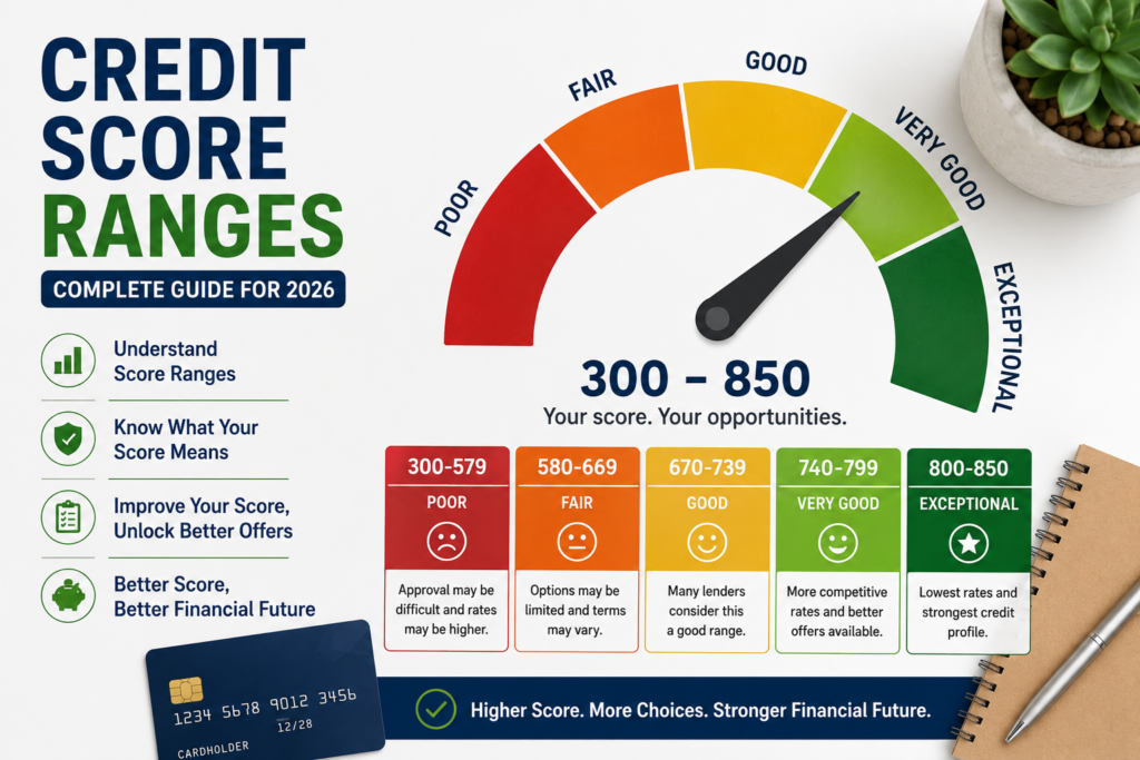 credit score ranges