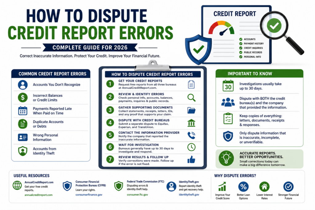 dispute credit report errors