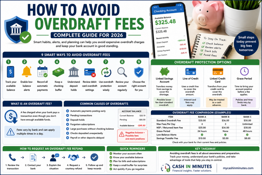 how to avoid overdraft fees